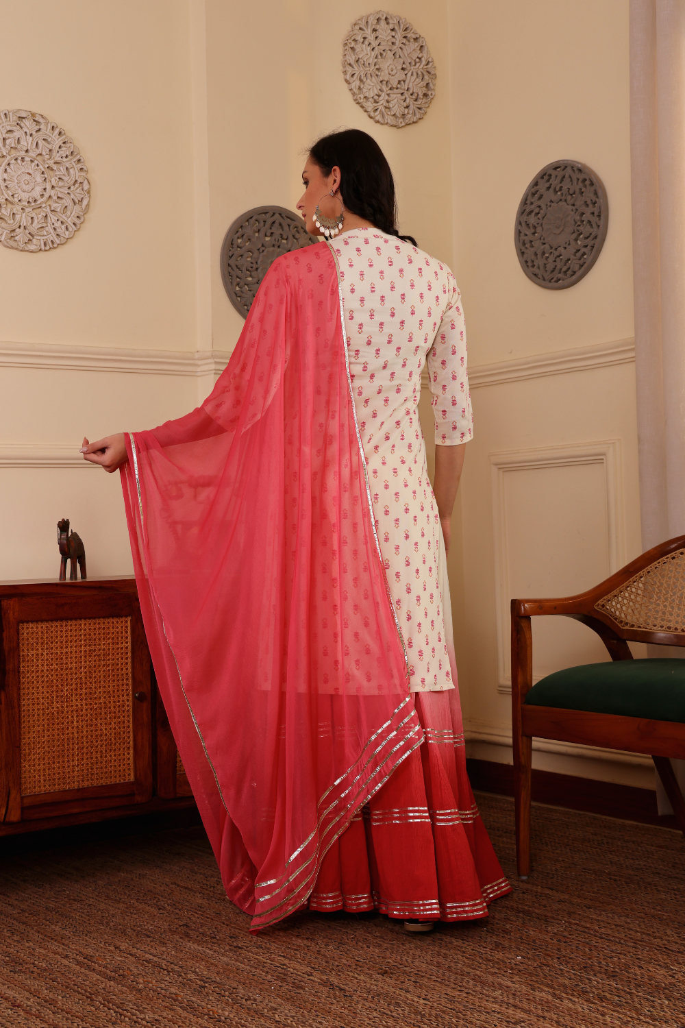 ARZU KURTA SKIRT SET