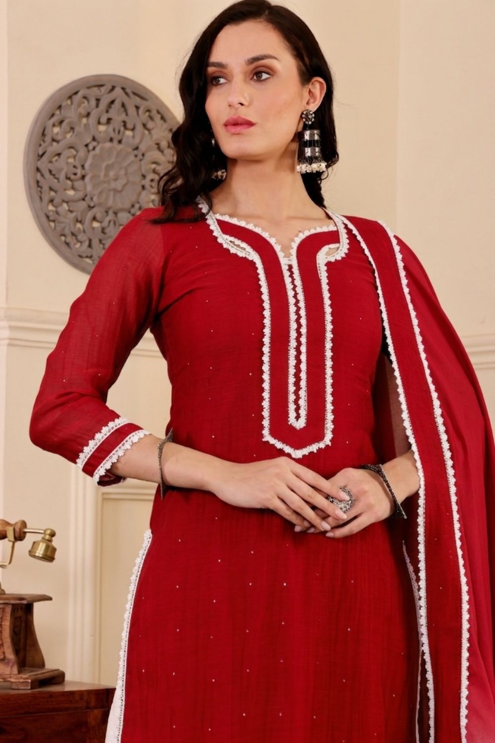 ARYANA KURTA SET - RED