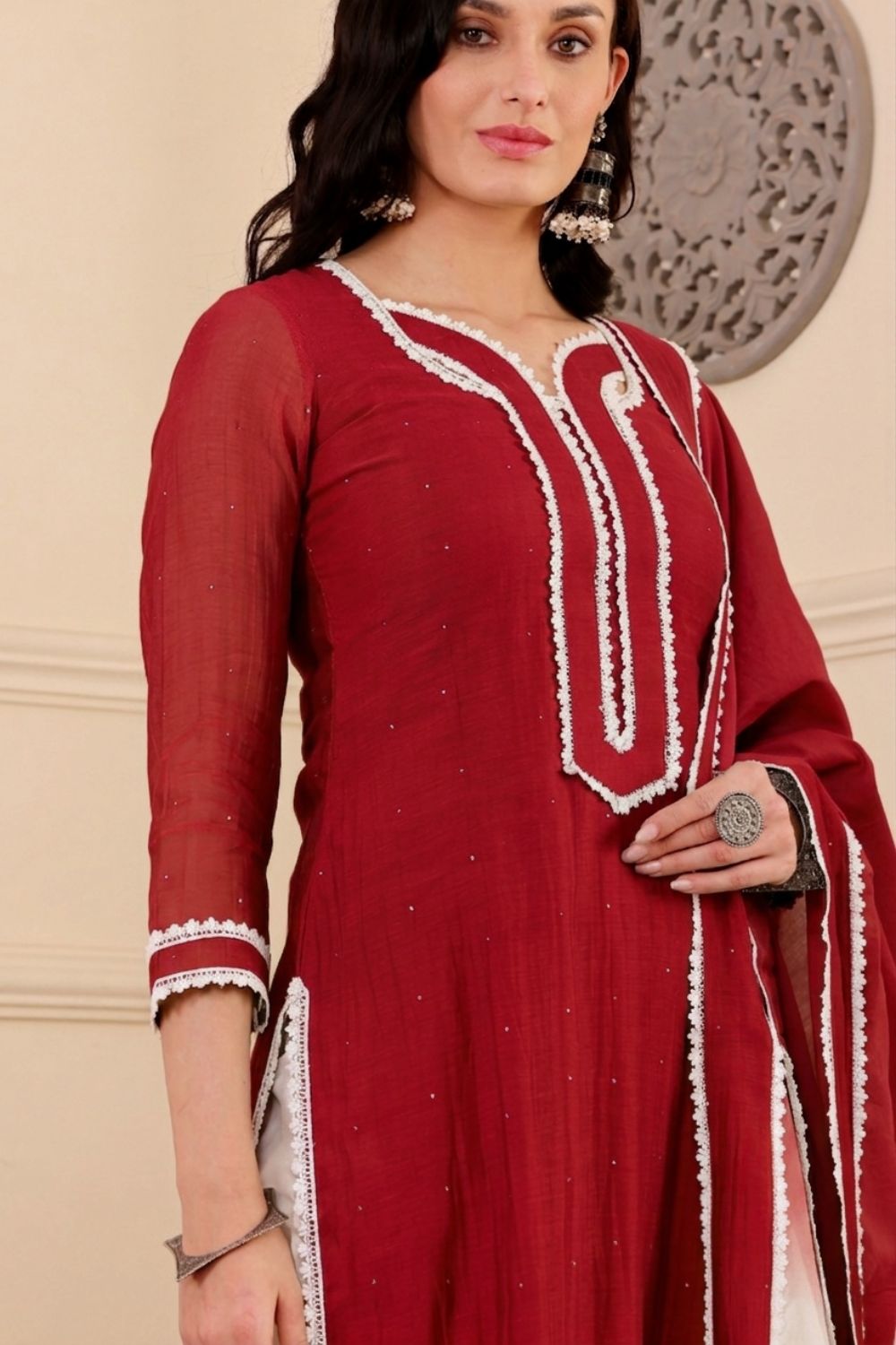 ARYANA KURTA SET - RED